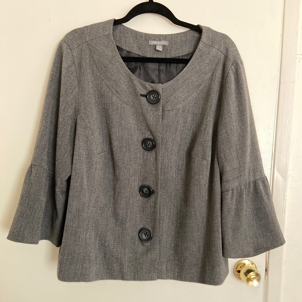 Apt.9 Women XXL Gray Blouse